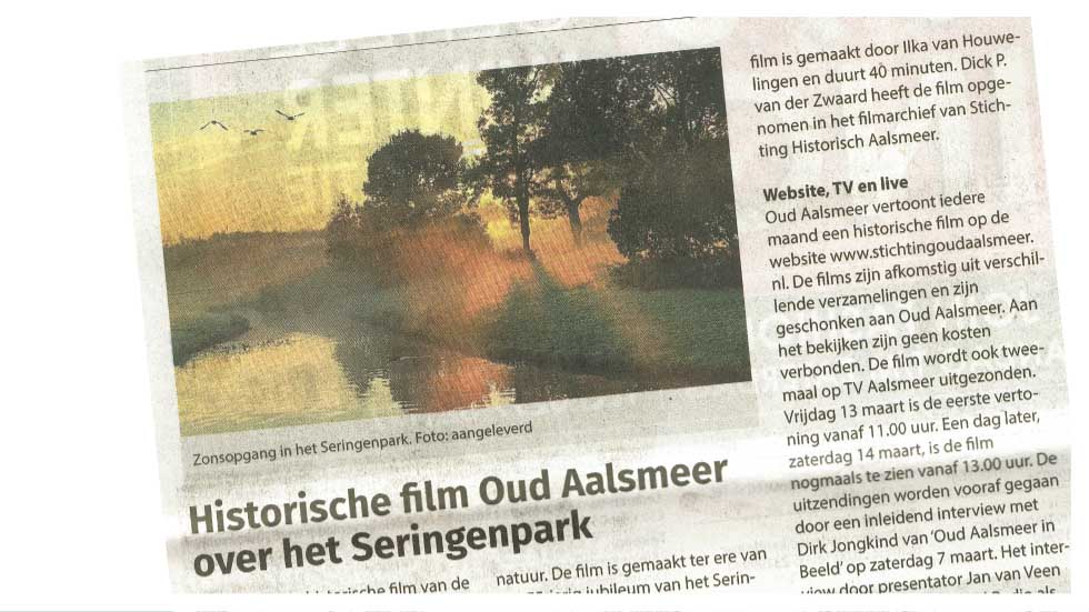 Artikel uit de Nieuwe Meerbode van 26.02.2026